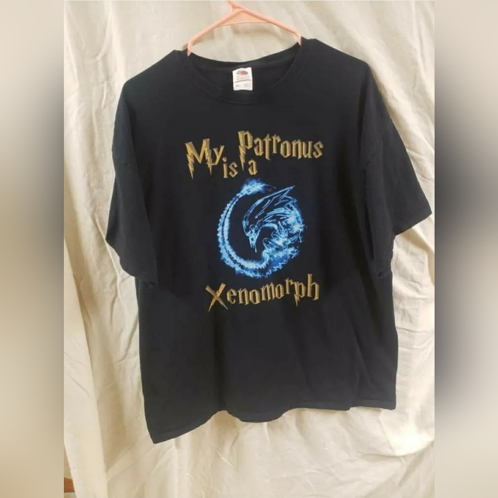 Xenomorph – My Patronus Is A Xenomorph Men's Shirt Sz 2XL
